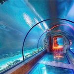 Модерен дизайн акрилен аквариум дълъг тунел